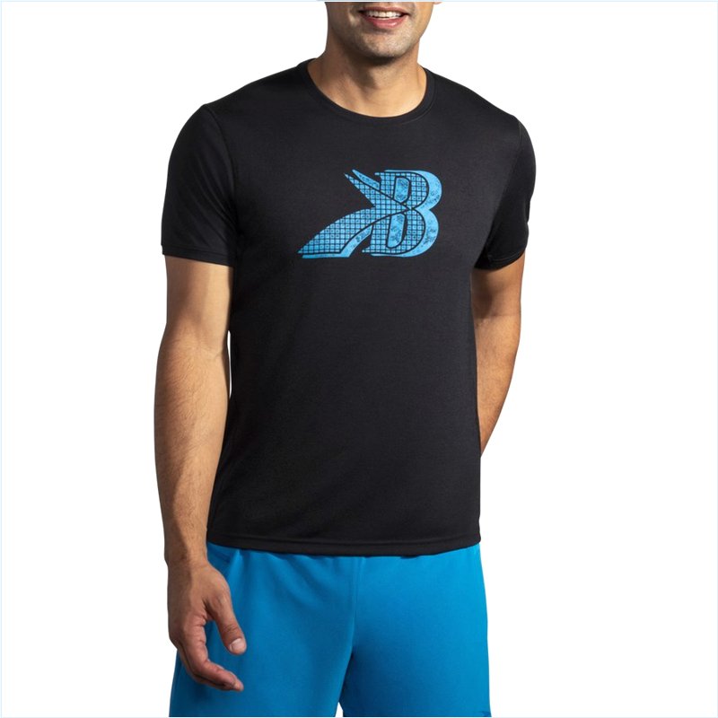  Distance Graphic Short Sleeve : 043 Black/Blue Flying B