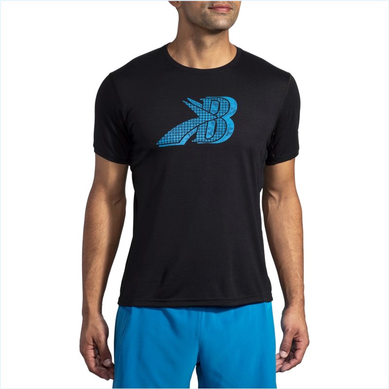  Distance Graphic Short Sleeve : 043 Black/Blue Flying B