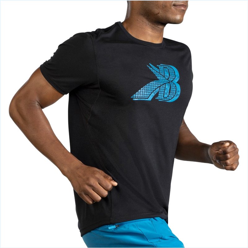  Distance Graphic Short Sleeve : 043 Black/Blue Flying B