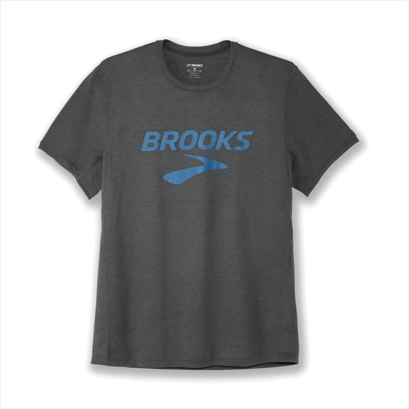  Distance Graphic Short Sleeve : 370 Heather Dark Oyster/HBR