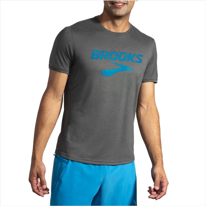  Distance Graphic Short Sleeve : 370 Heather Dark Oyster/HBR