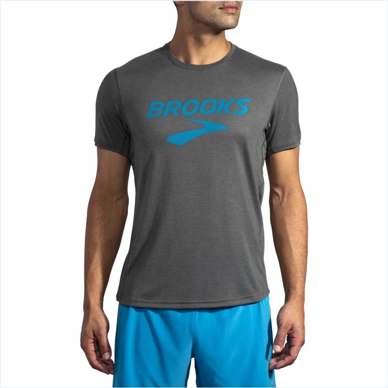  Distance Graphic Short Sleeve : 370 Heather Dark Oyster/HBR