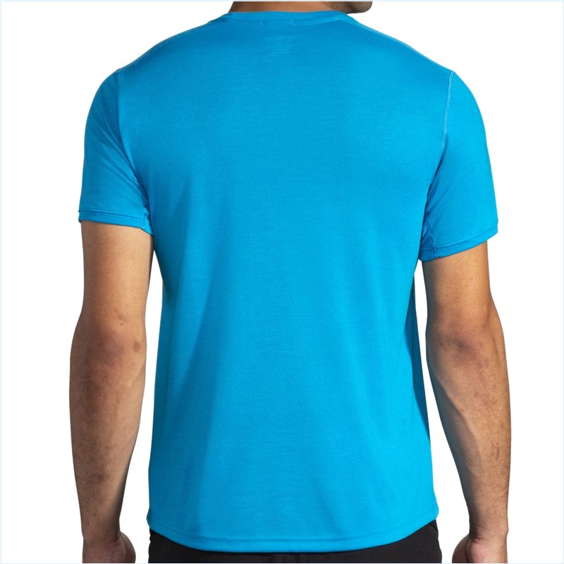  Distance Graphic Short Sleeve : 416 Electric Blue/Brooks Repeat