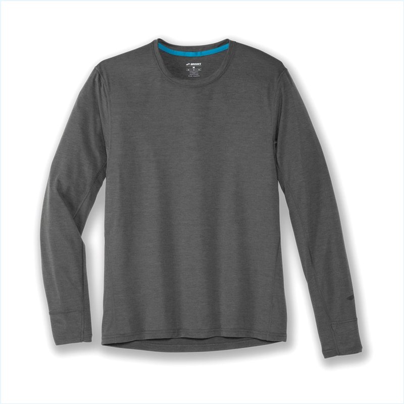  Distance Long Sleeve : 371 Heather Dark Oyster
