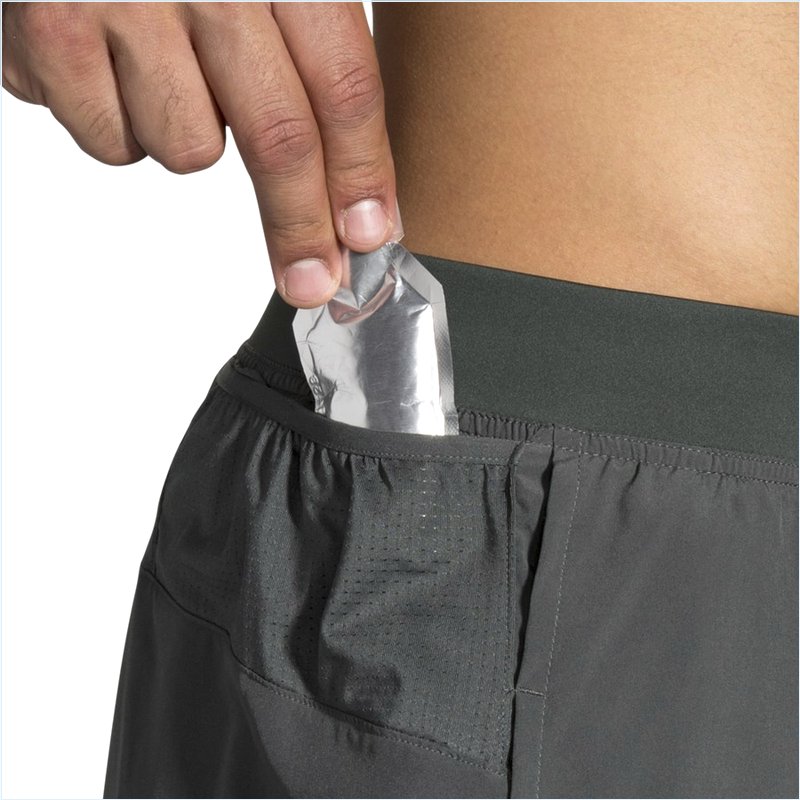  Sherpa 3" Split Short : 381 Dark Oyster/Icy Grey