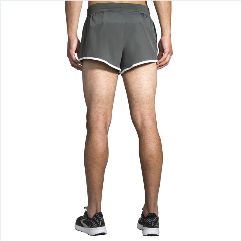  Sherpa 3" Split Short : 381 Dark Oyster/Icy Grey