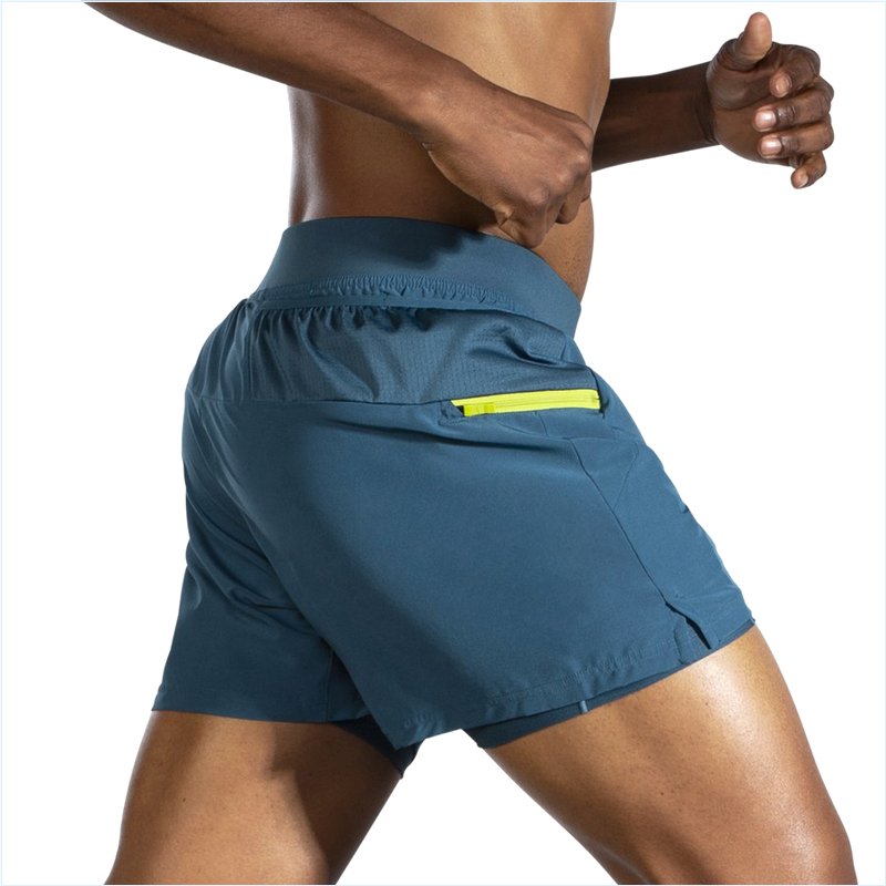  Sherpa 5" 2-in-1 Short : 402 Alpine/Bright Moss