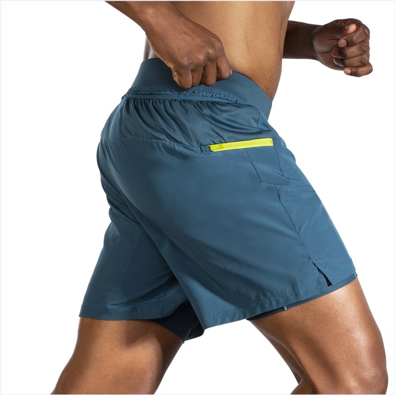  Sherpa 7" 2-in-1 Short : 402 Alpine/Bright Moss