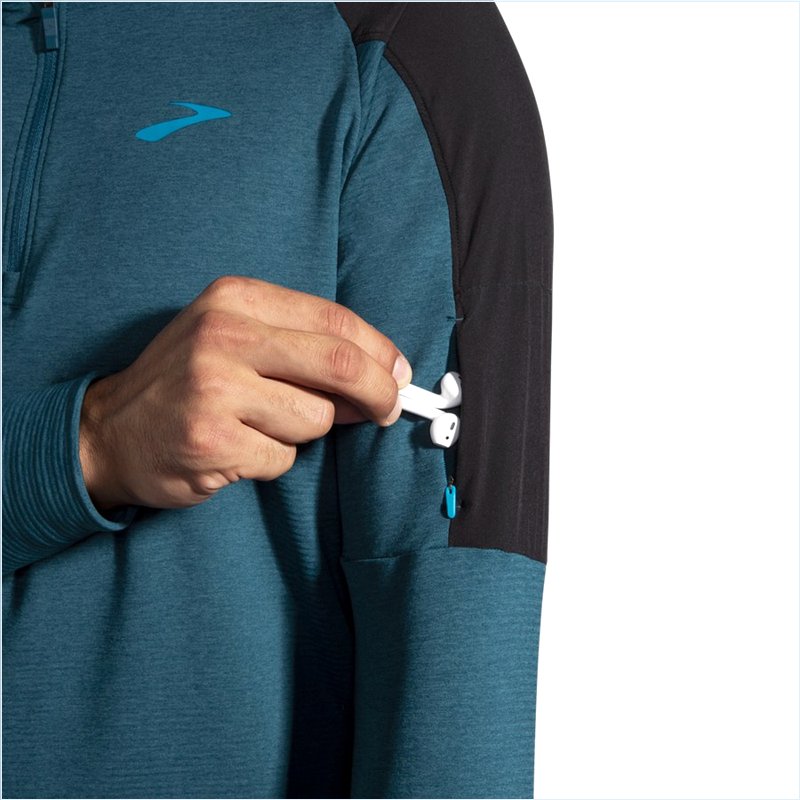  Notch Thermal Hoodie : 446 Heather Alpine/Black