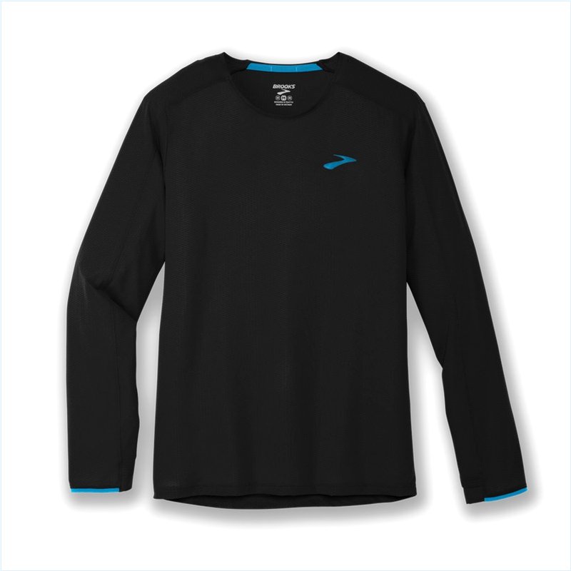  Atmosphere Long Sleeve : 033 Black/Electric Blue