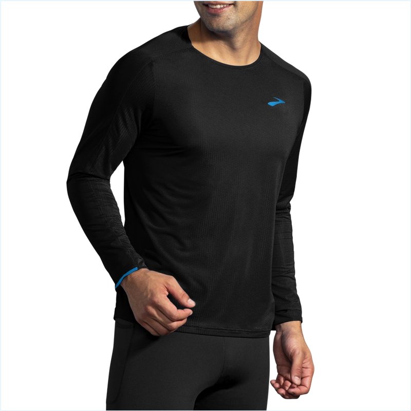  Atmosphere Long Sleeve : 033 Black/Electric Blue