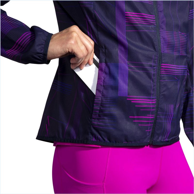  Canopy Jacket : 436 Matrix Navy Print