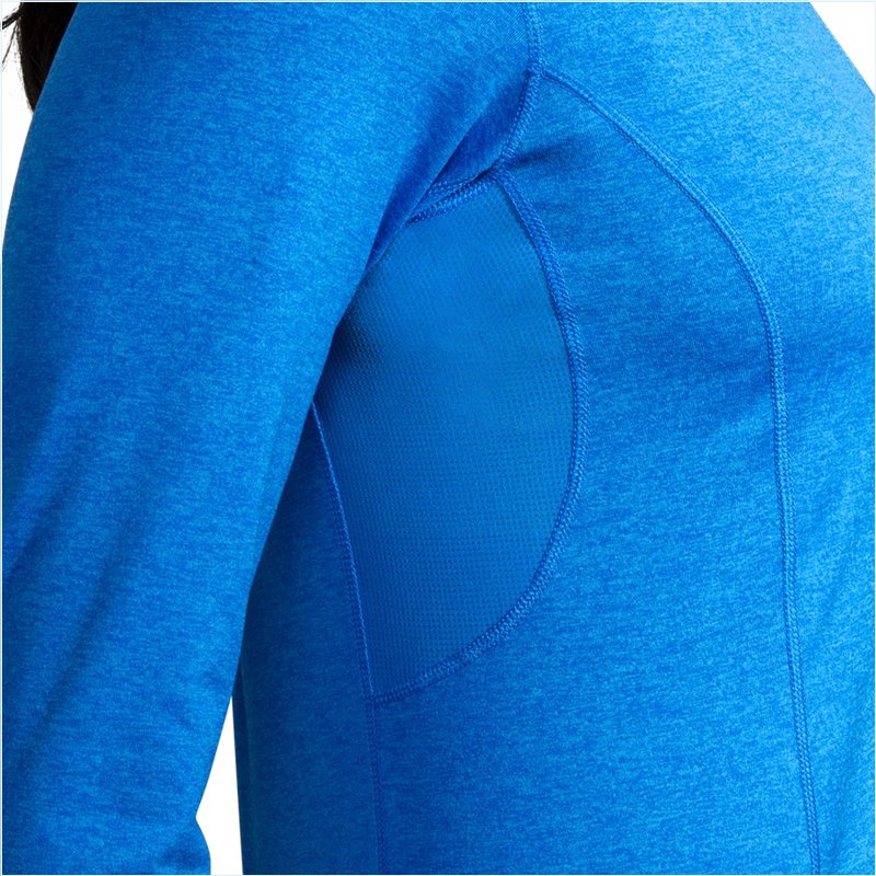  Dash 1/2 Zip : 437 Heather Blue Bolt