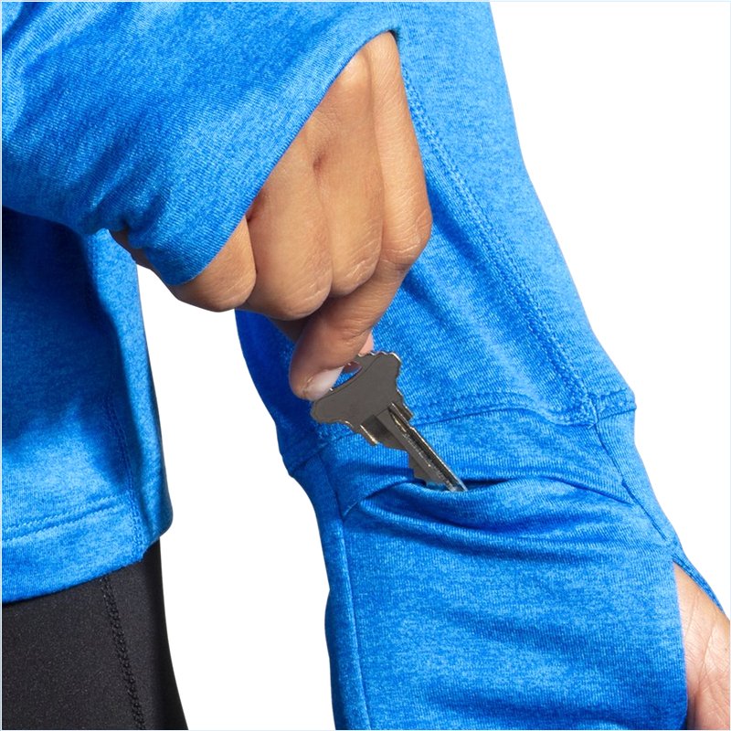  Dash 1/2 Zip : 437 Heather Blue Bolt