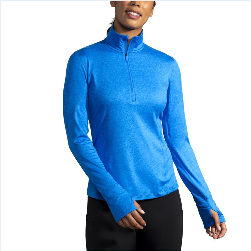  Dash 1/2 Zip : 437 Heather Blue Bolt