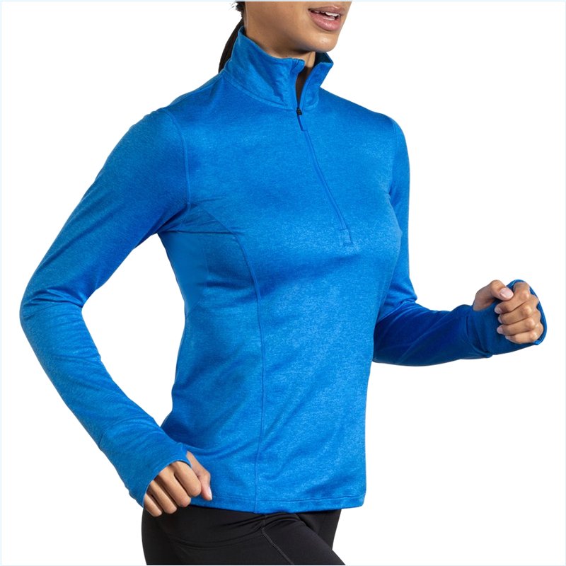  Dash 1/2 Zip : 437 Heather Blue Bolt
