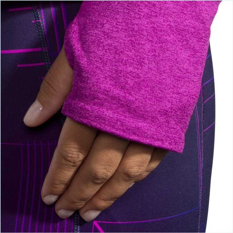  Dash 1/2 Zip : 687 Heather Magenta