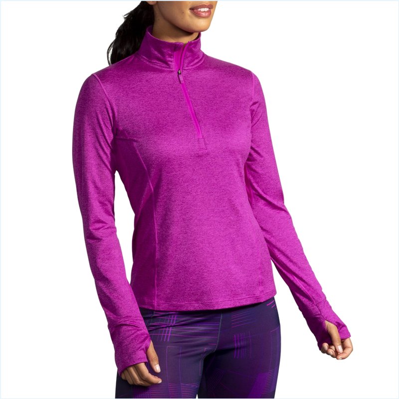  Dash 1/2 Zip : 687 Heather Magenta