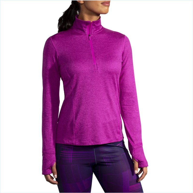  Dash 1/2 Zip : 687 Heather Magenta
