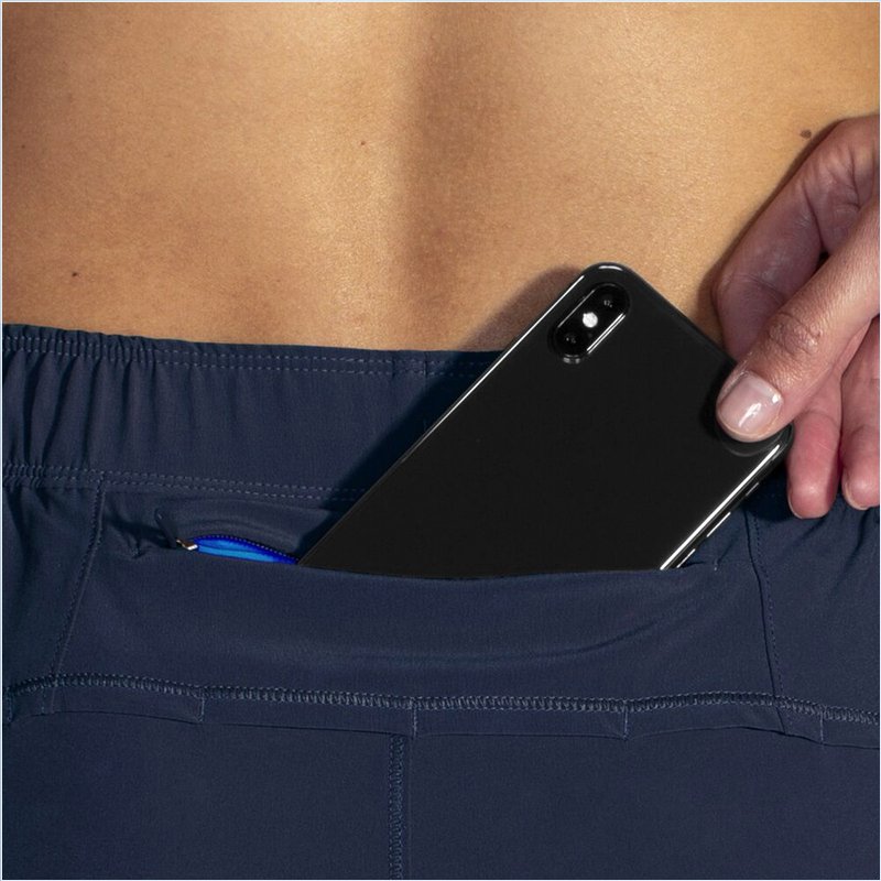  Chaser 5" 2-in-1 Short : 491 Navy/Blue Bolt
