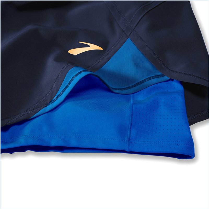  Chaser 5" 2-in-1 Short : 491 Navy/Blue Bolt