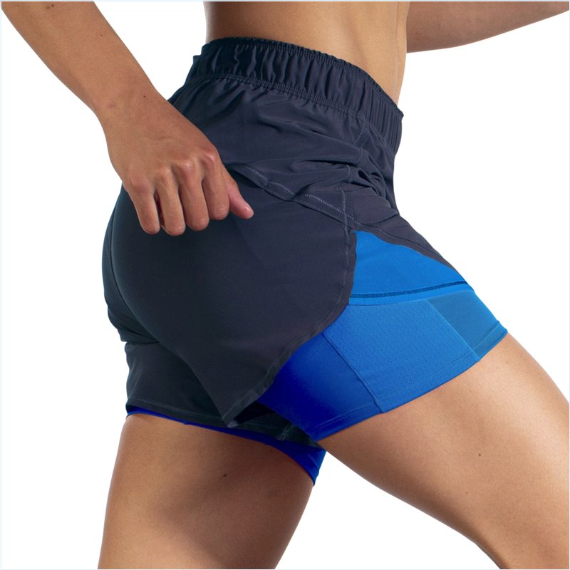  Chaser 5" 2-in-1 Short : 491 Navy/Blue Bolt
