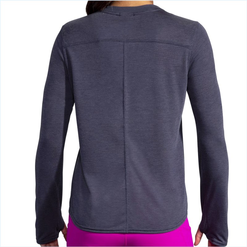  Distance Graphic Long Sleeve : 448 Heather Navy/Everyday