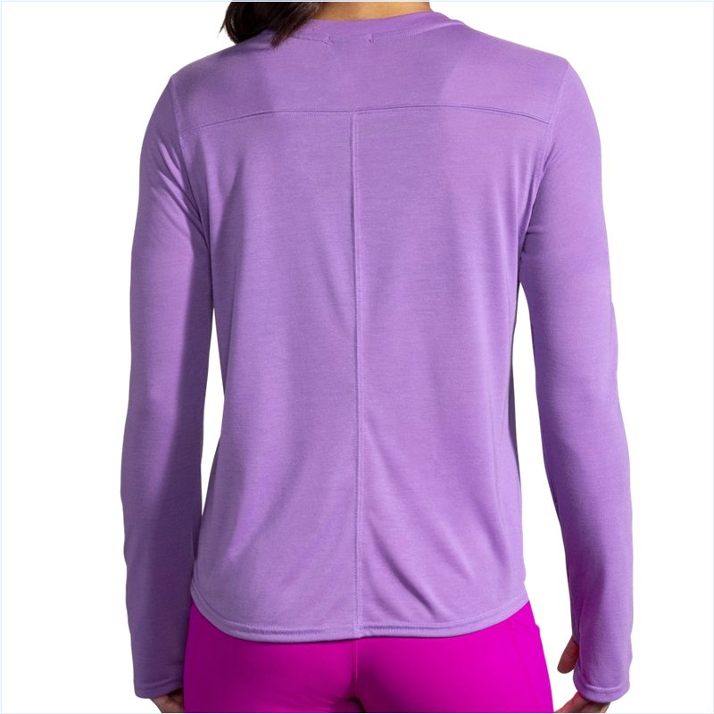  Distance Graphic Long Sleeve : 573 Heliotrope/Run Day