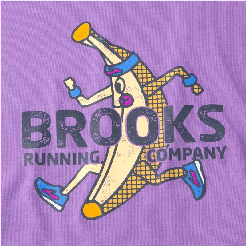  Distance Graphic Short Sleeve : 584 Heliotrope/Banana