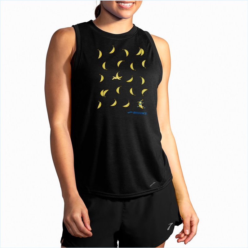  Distance Graphic Tank : Global Running Day/Run Happy