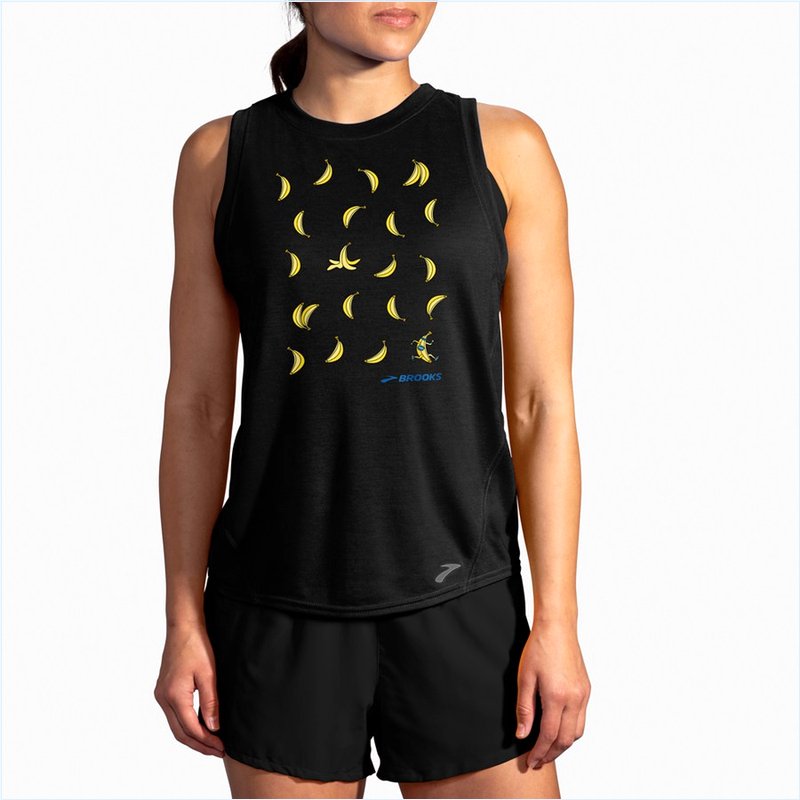  Distance Graphic Tank : Global Running Day/Run Happy