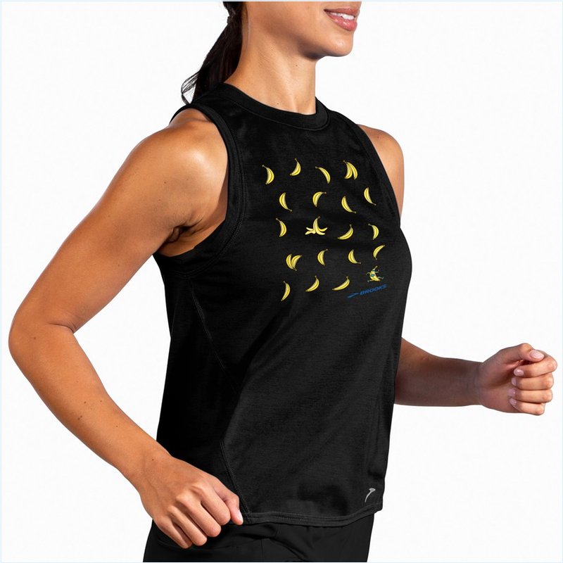  Distance Graphic Tank : Global Running Day/Run Happy