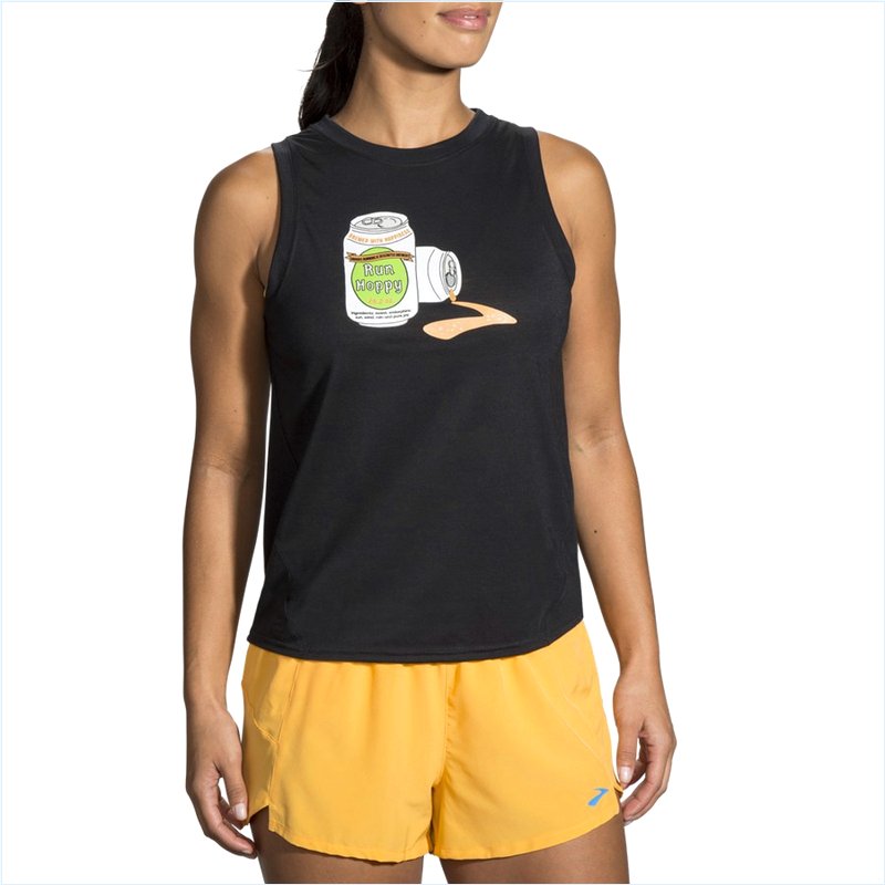  Distance Graphic Tank : 064 Black/Run Hoppy/Deschutes