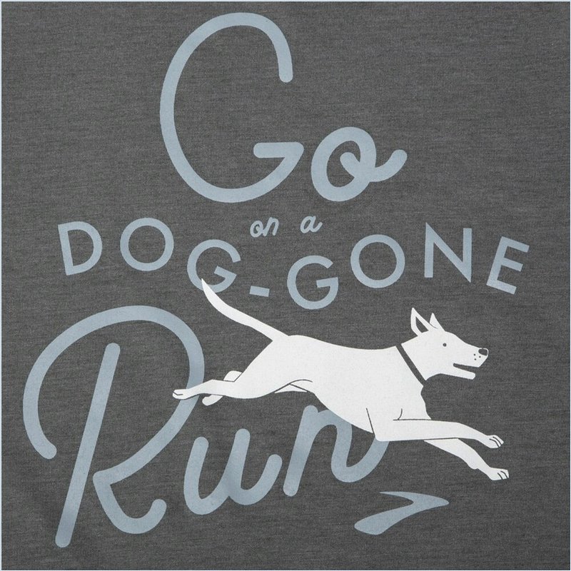  Distance Graphic Tank : 338 Heather Dark Oyster/Dog Gone