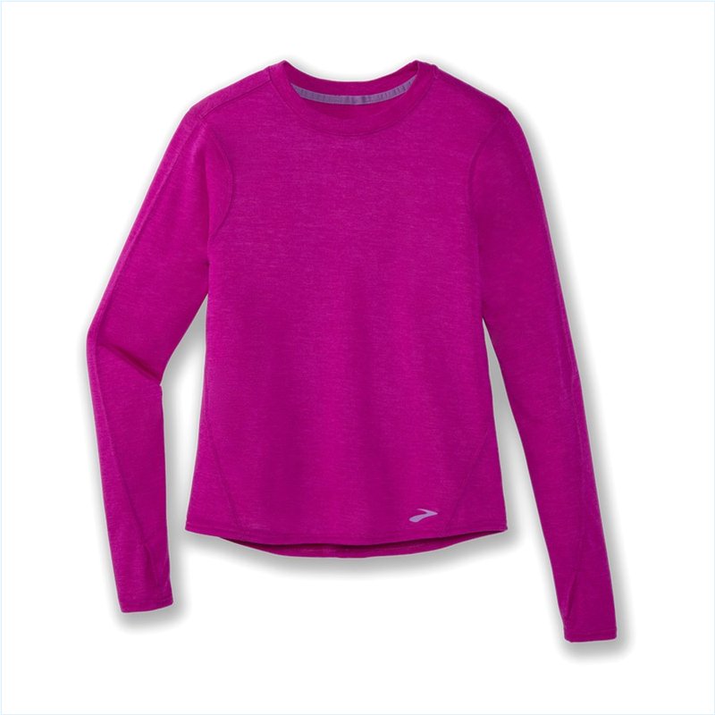  Distance Long Sleeve : 687 Heather Magenta
