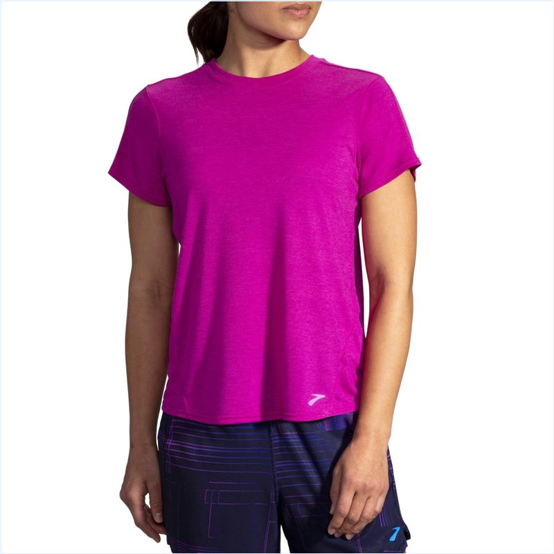  Distance Short Sleeve : 687 Heather Magenta