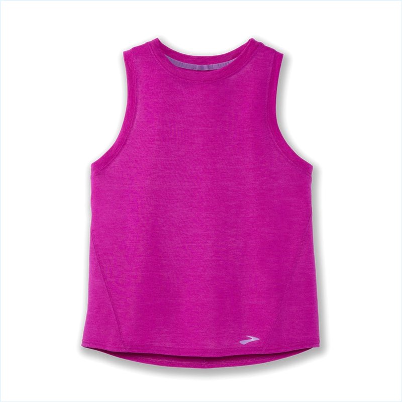  Distance Tank : 687 Heather Magenta