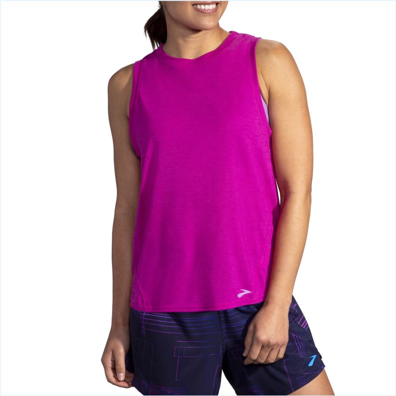  Distance Tank : 687 Heather Magenta