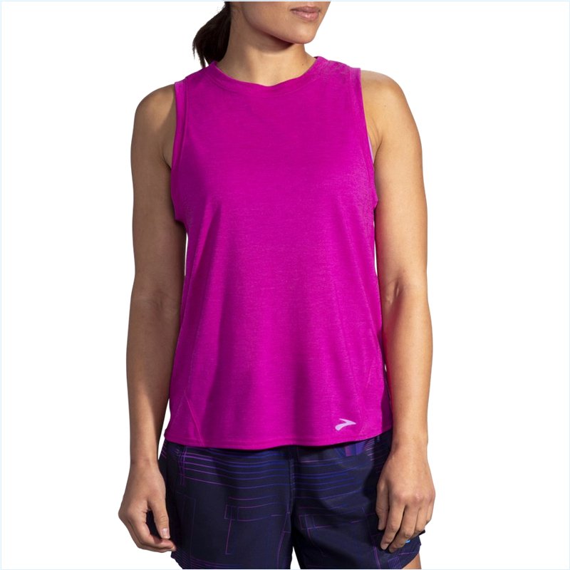  Distance Tank : 687 Heather Magenta