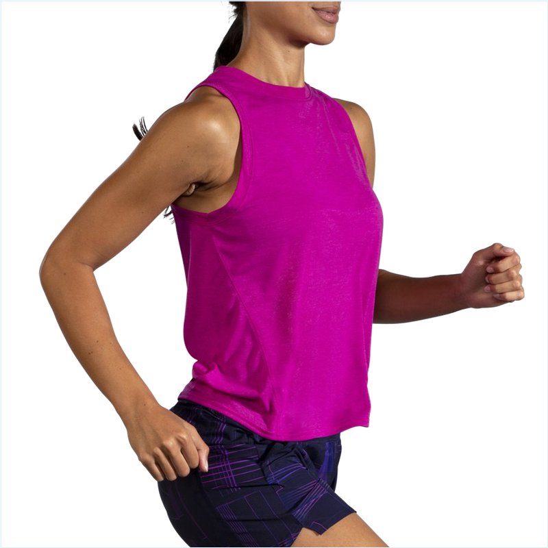  Distance Tank : 687 Heather Magenta