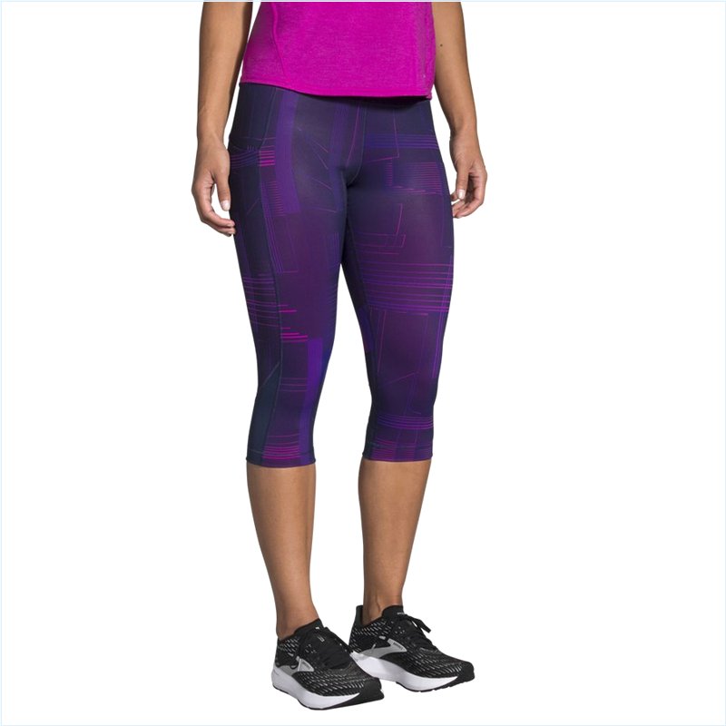  Method 1/2 Crop Tight : 436 Matrix Navy Print