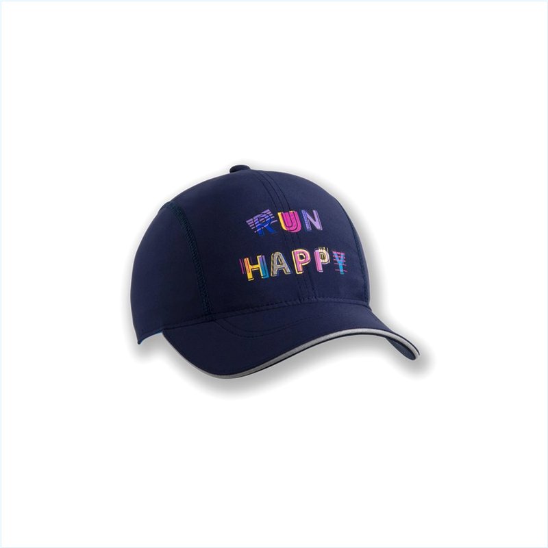  Chaser Hat : 425 Navy/Run Happy Cheetah