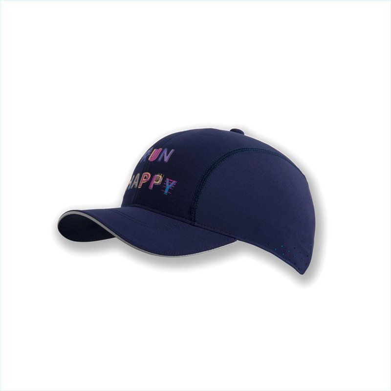  Chaser Hat : 425 Navy/Run Happy Cheetah