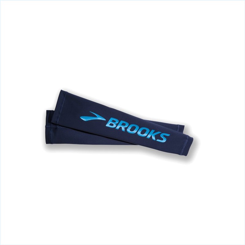  Source Midweight Arm Warmer : 469 Navy/Electric Blue Brooks