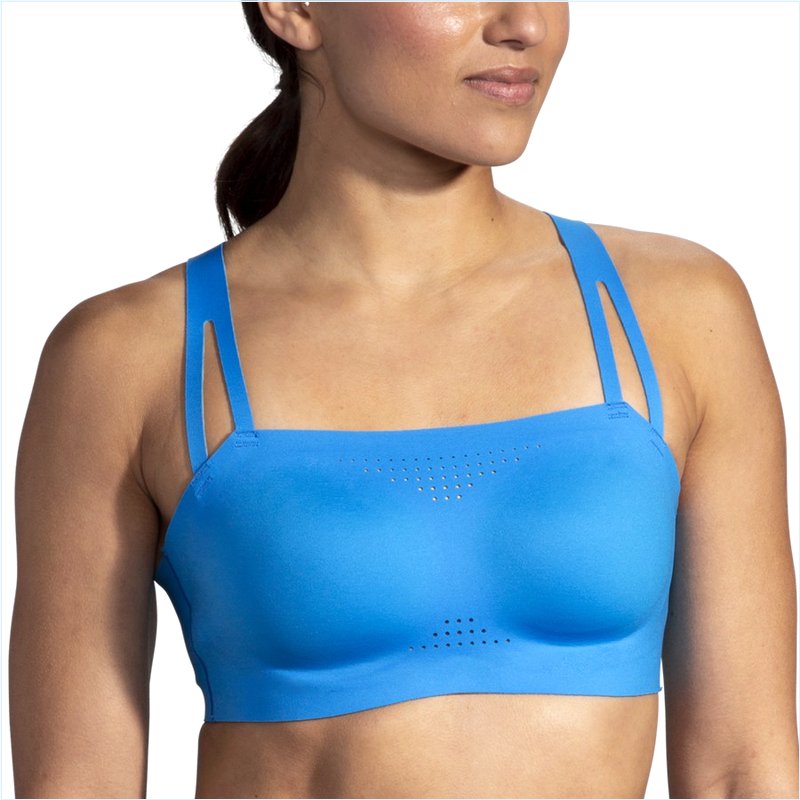  Dare Crisscross Run Bra :404 Blue Bolt/Saffron
