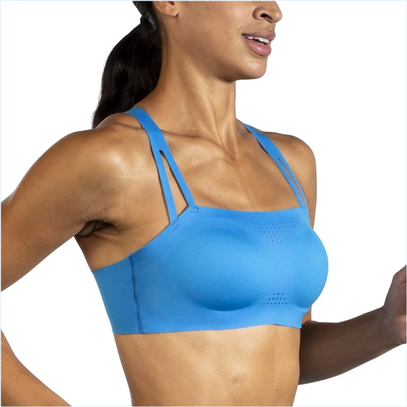  Dare Crisscross Run Bra :404 Blue Bolt/Saffron