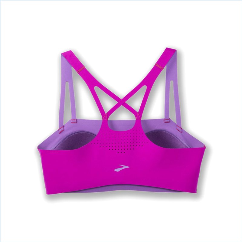  Dare Crisscross Run Bra :633 Magenta/Heliotrope