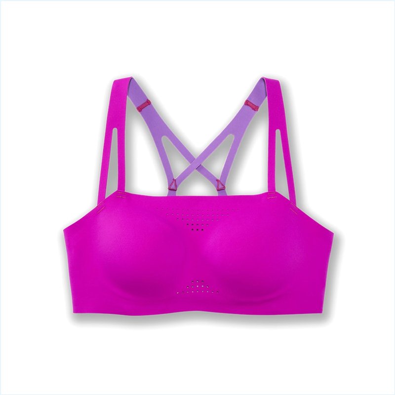  Dare Crisscross Run Bra :633 Magenta/Heliotrope