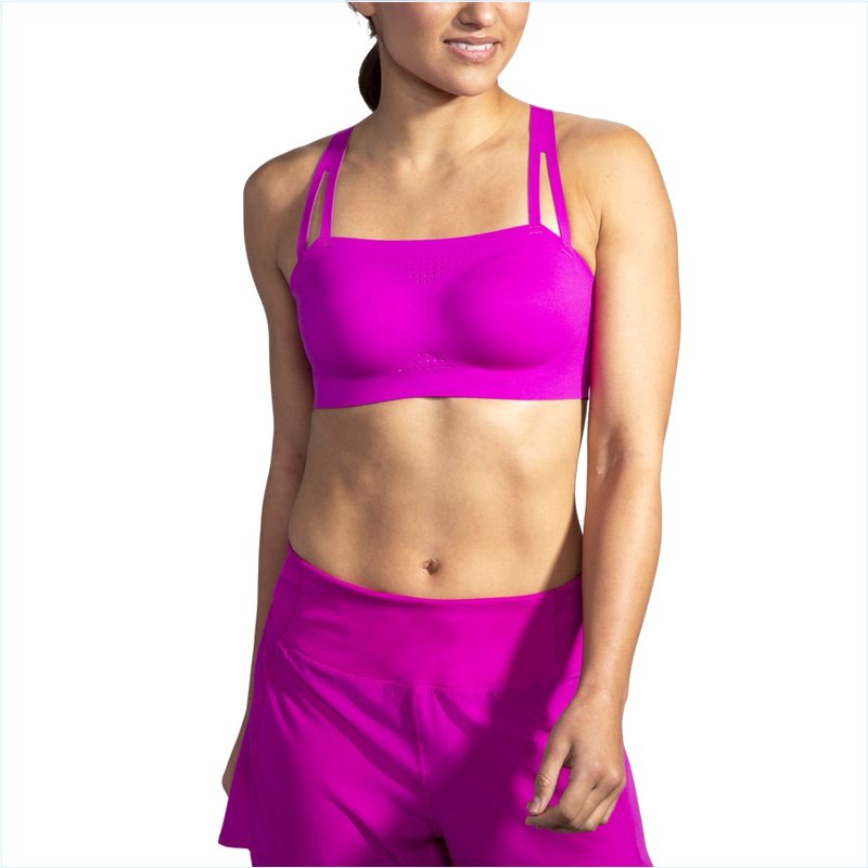  Dare Crisscross Run Bra :633 Magenta/Heliotrope