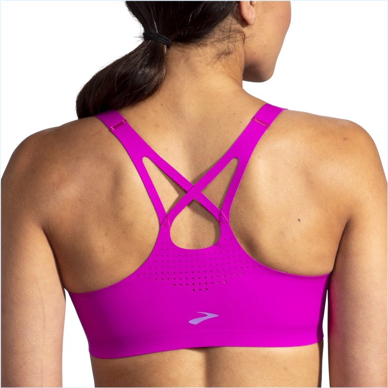  Dare Crisscross Run Bra :633 Magenta/Heliotrope